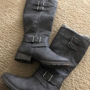 Brand new JustFab sweater cuff boots